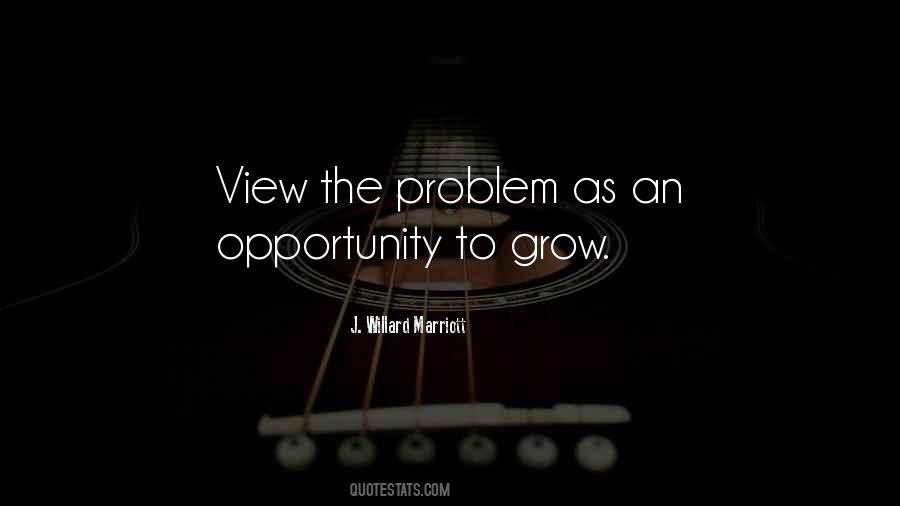 Problem As An Opportunity Quotes #1119865
