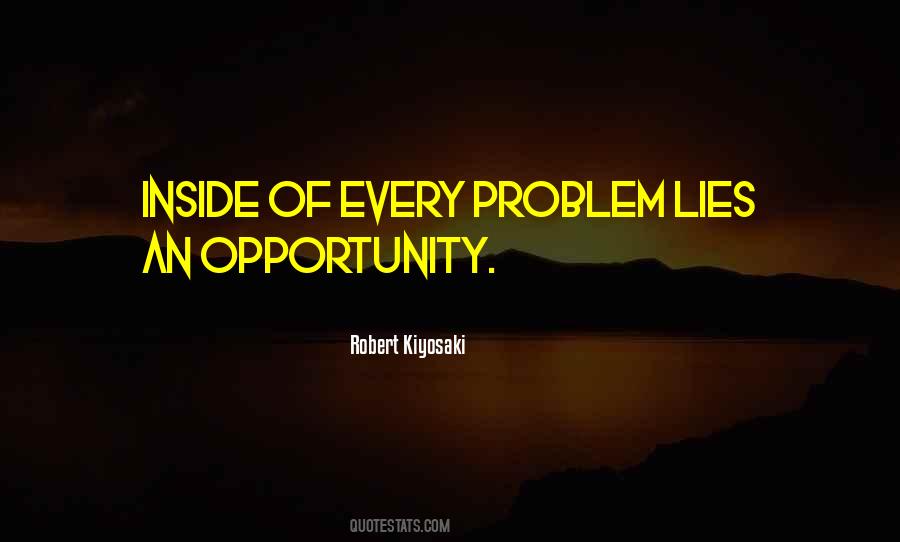 Problem As An Opportunity Quotes #83930