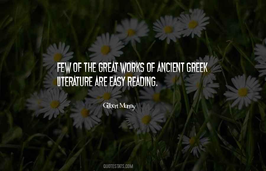 Quotes About Greek Literature #672216