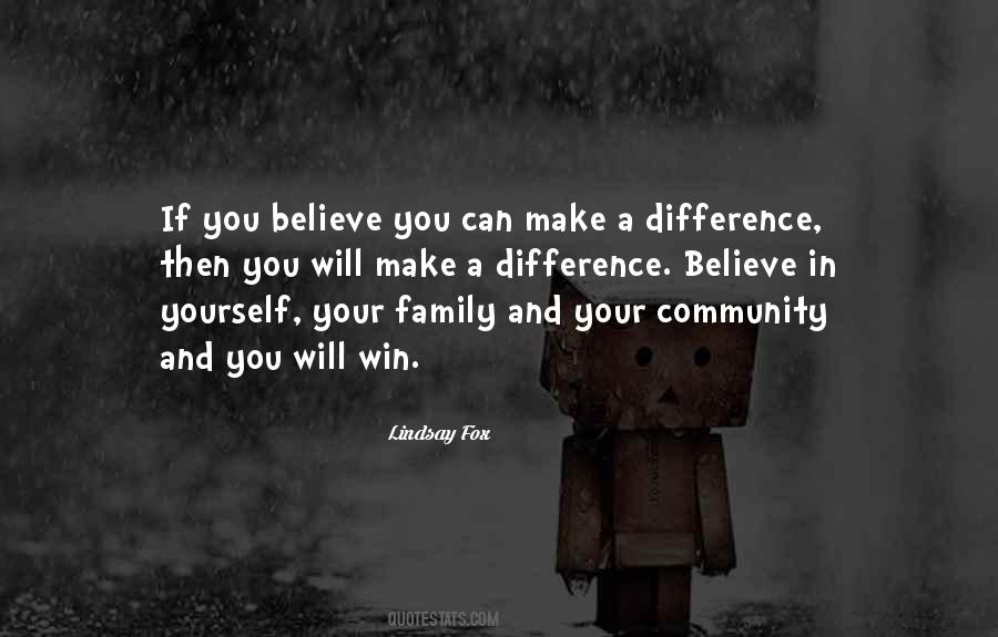 You Make A Difference Quotes #23511