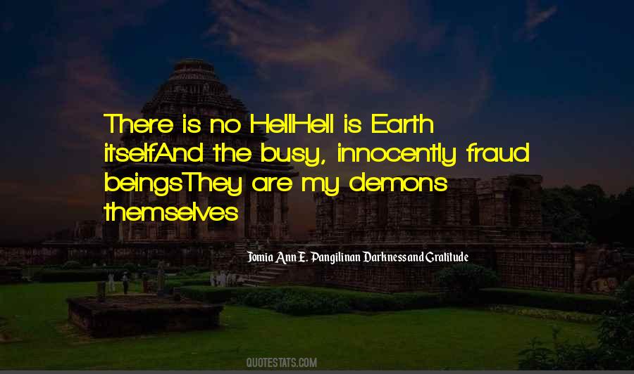 Quotes About Demons And Hell #1119921