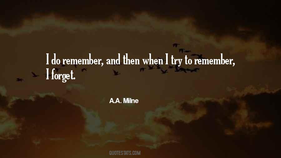 Remember Forget Quotes #202014