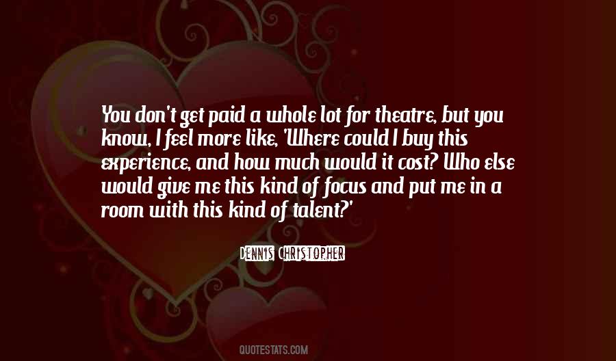Focus Theatre Quotes #1723000
