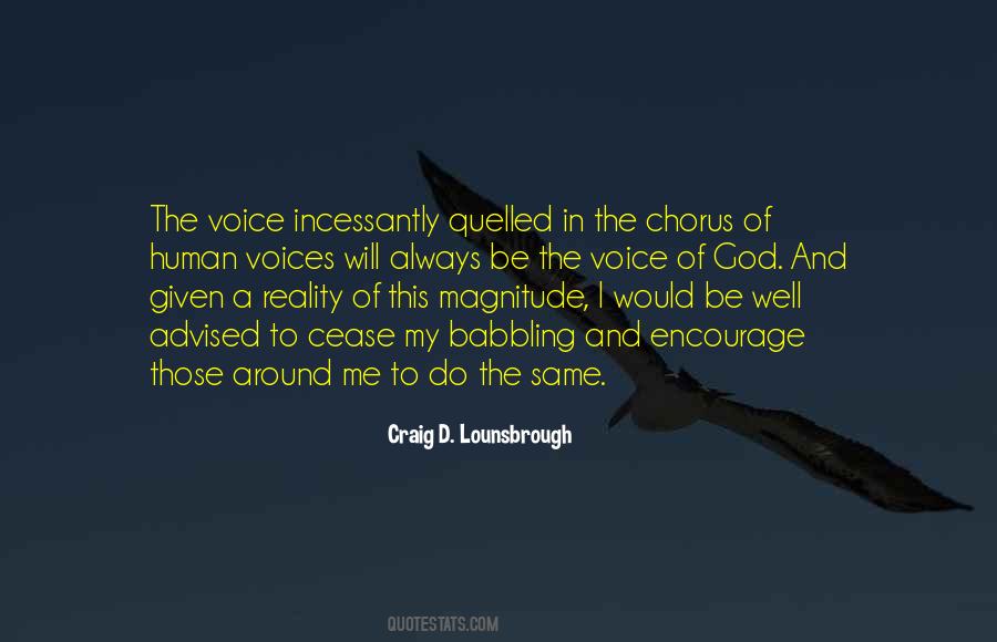 Quotes About Hearing Voices #1830954