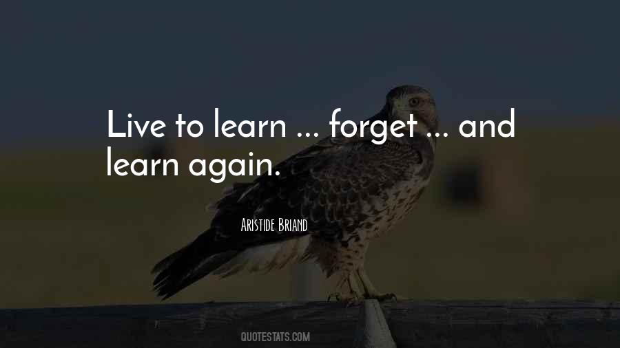 Quotes About Learning To Live Again #1064013