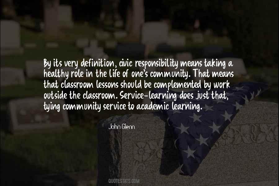 Quotes About Civic Responsibility #172430