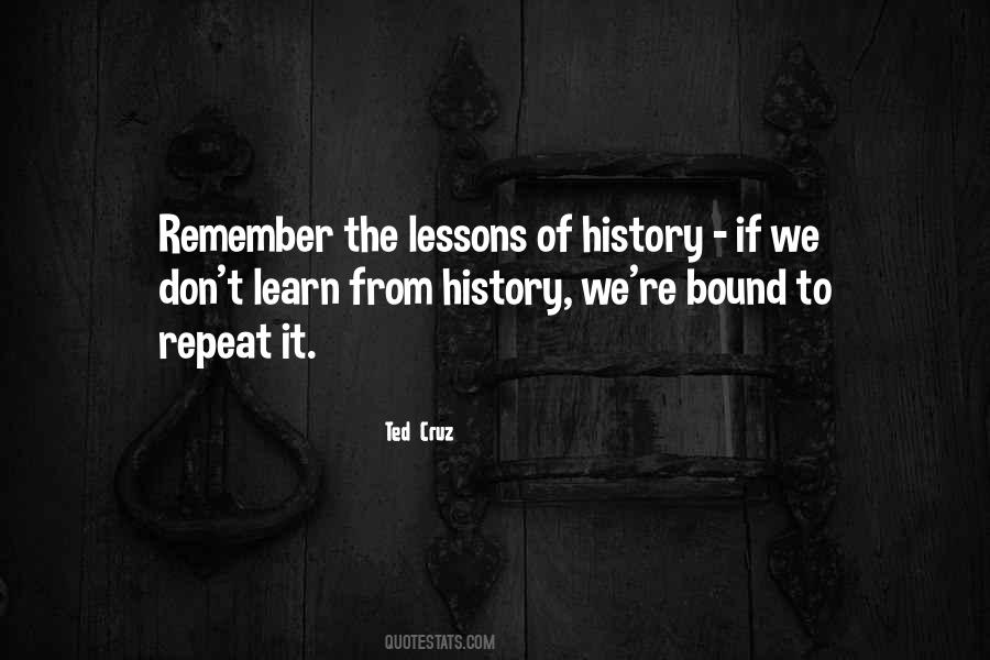 Quotes About Lessons Of History #1781261