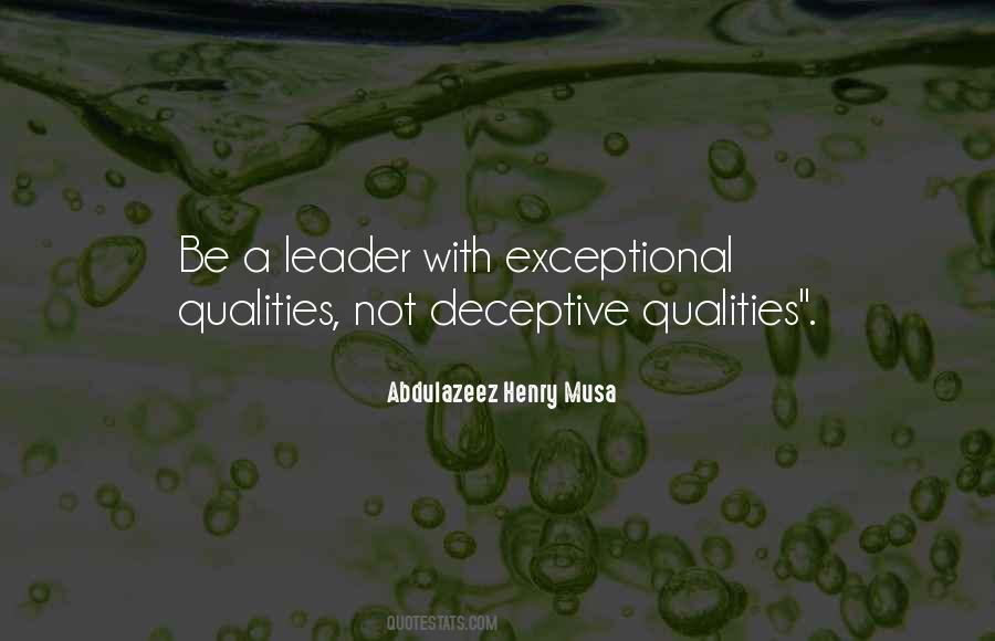 Leader Qualities Quotes #1331644