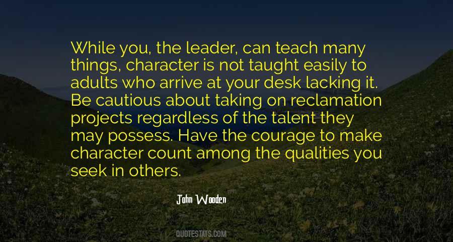 Leader Qualities Quotes #69197