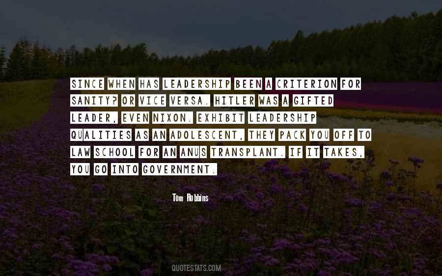 Leader Qualities Quotes #958488