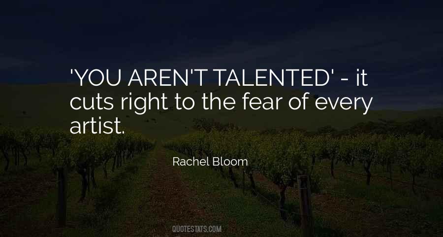 Talented Artist Quotes #1733952