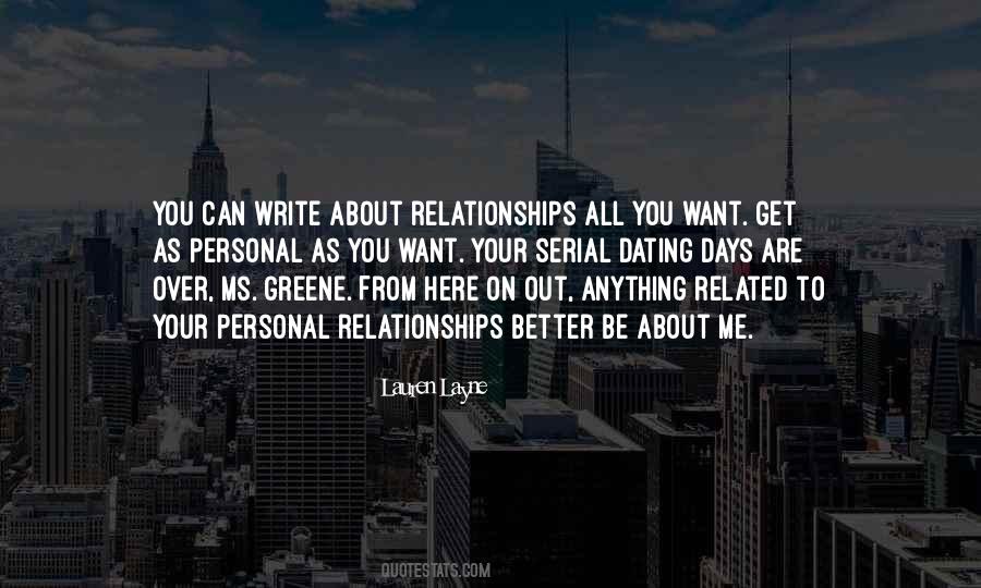 Quotes About Personal Relationships #152095
