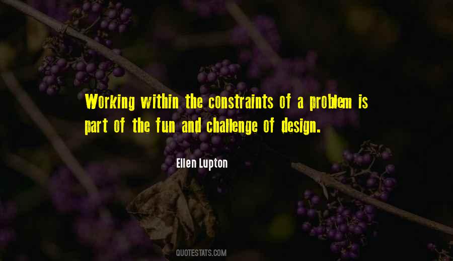 Quotes About Constraints #881290