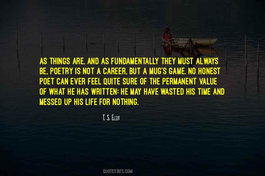Quotes About Permanent Things #549325