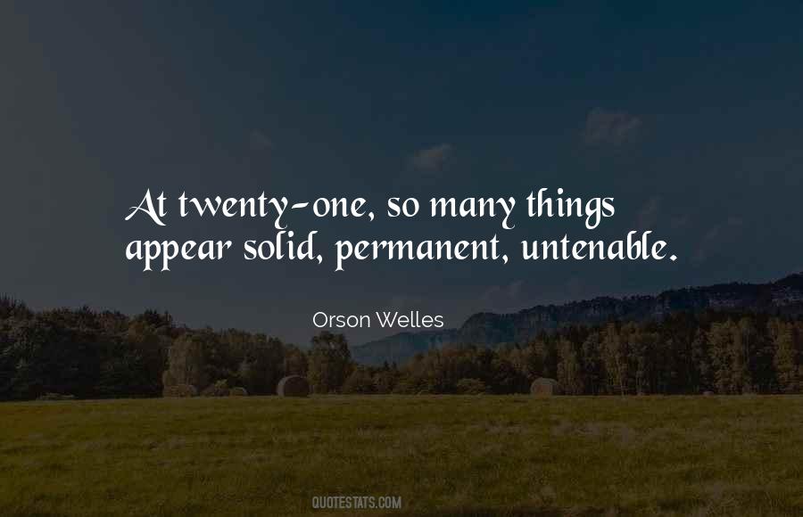 Quotes About Permanent Things #868822