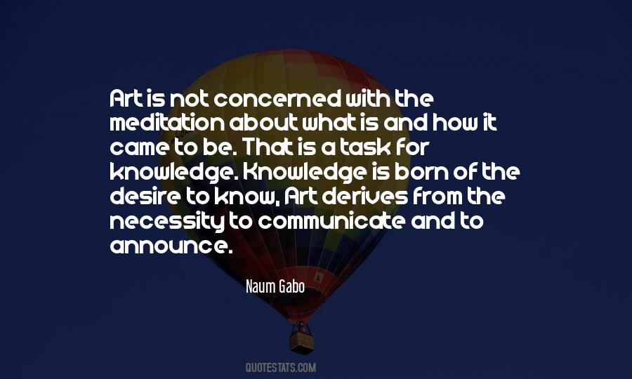 Quotes About Art And Knowledge #1060173