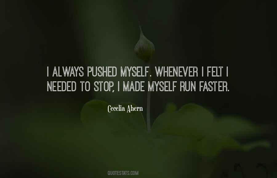 Quotes About Running Faster #1564476