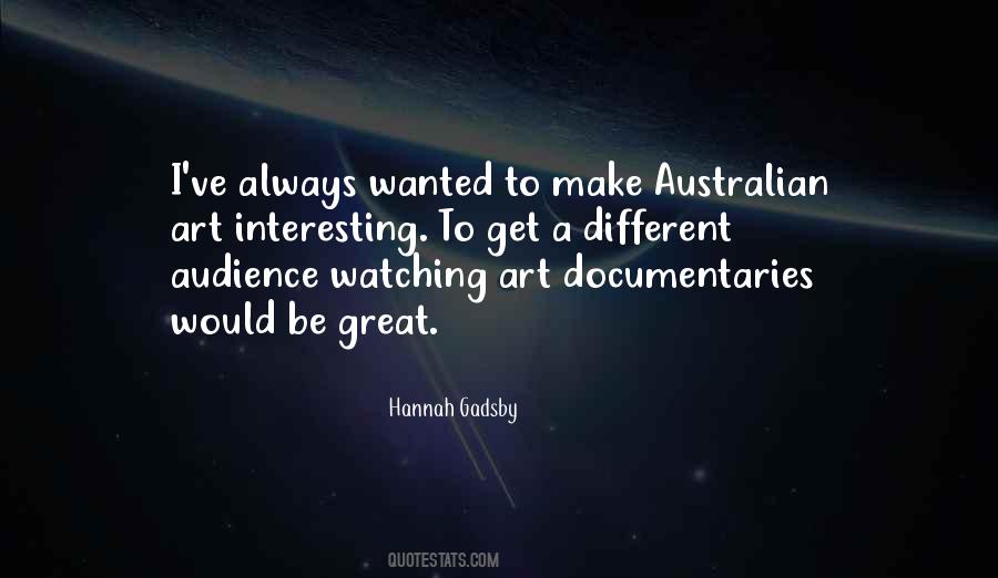 Quotes About Documentaries #1438993