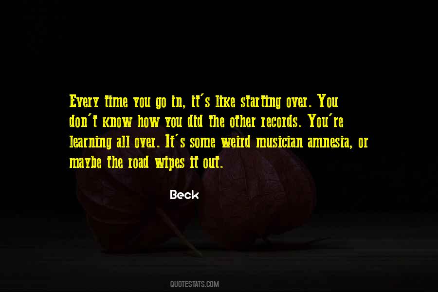 Quotes About Starting Over #95717