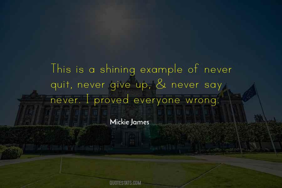 Quotes About Give Up Never #1618268