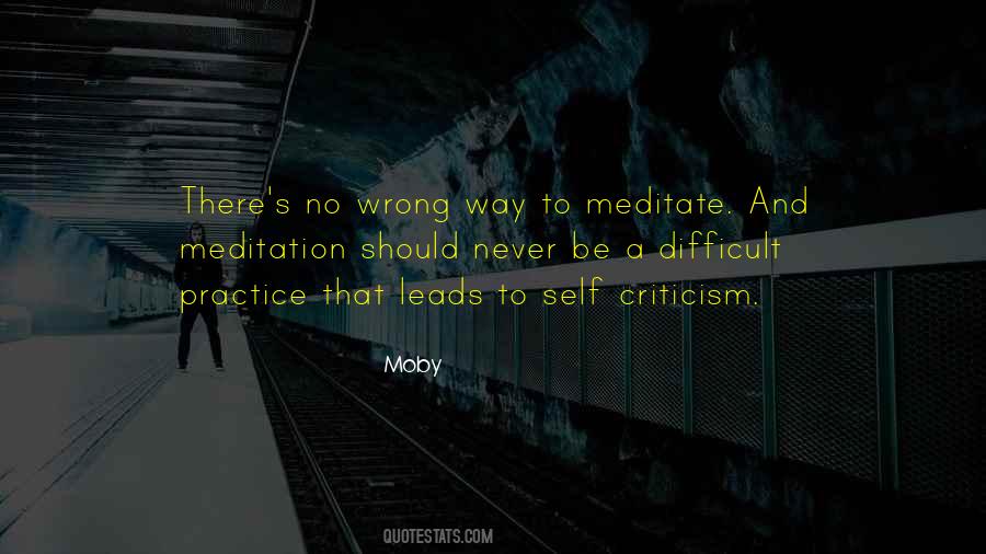 Quotes About Self Meditation #726040