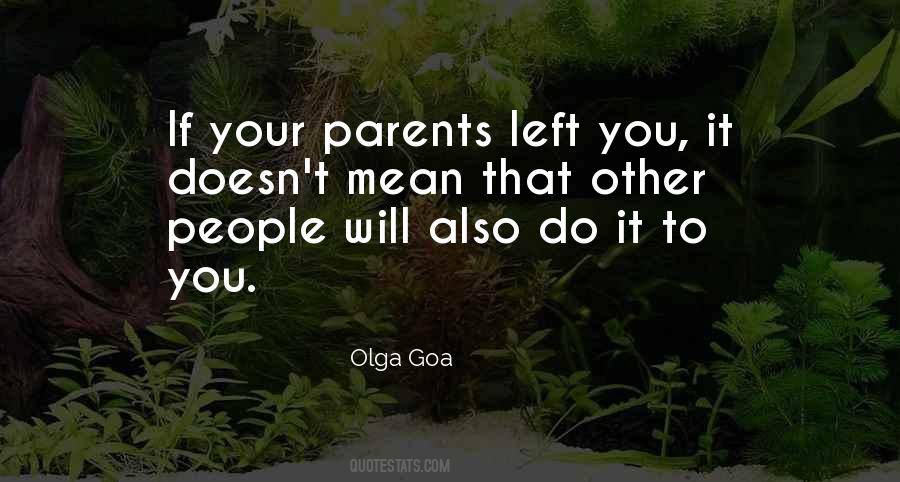 Quotes About Mean Parents #1225270