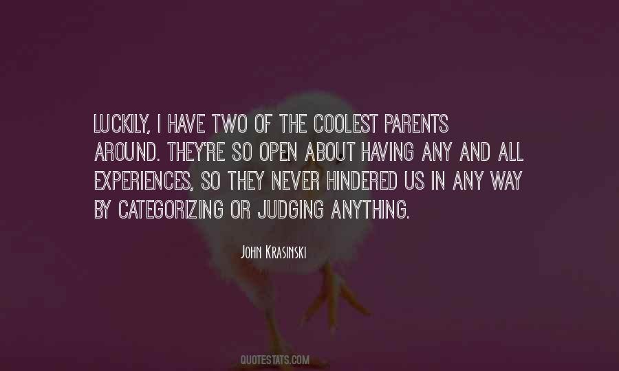 Quotes About Judging Parents #856465