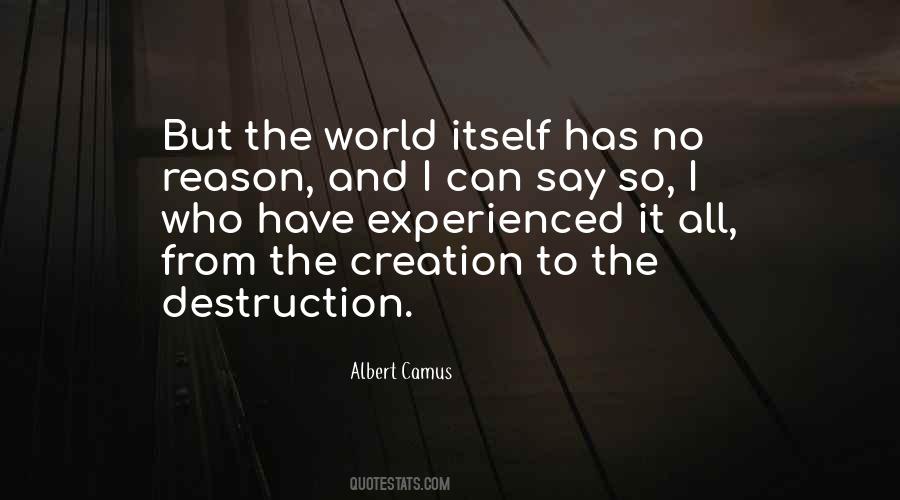 Quotes About Destruction And Creation #199401