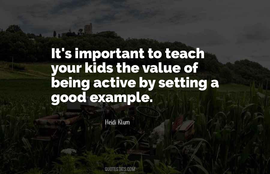 Quotes About Setting A Good Example #1768640