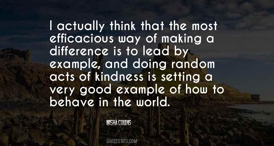 Quotes About Setting A Good Example #683888