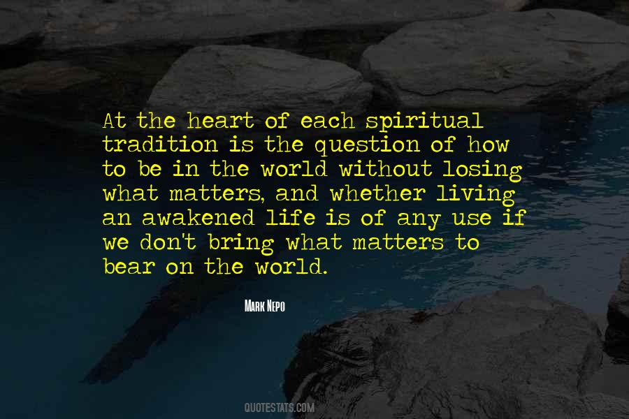 Spiritual Matters Quotes #1667415
