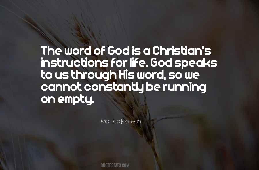God Instructions Quotes #1277189
