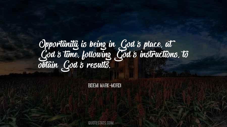 God Instructions Quotes #792325
