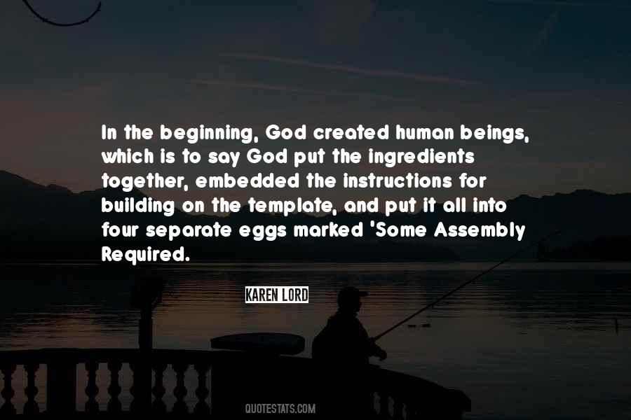 God Instructions Quotes #847323