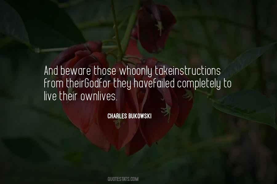 God Instructions Quotes #907219