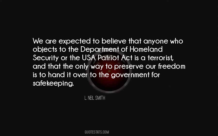 Quotes About The Usa Patriot Act #1270325