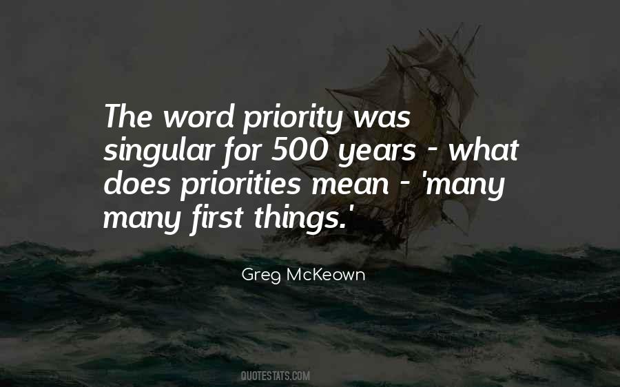 Quotes About First Priority #418282