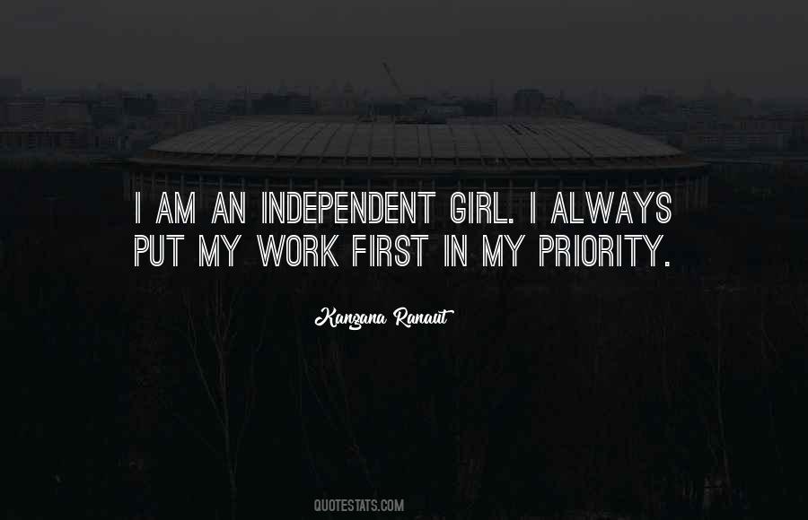 Quotes About First Priority #545362