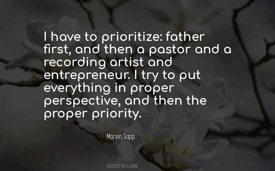 Quotes About First Priority #566192