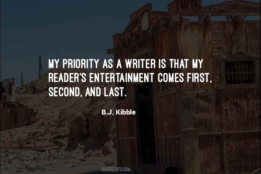 Quotes About First Priority #596304