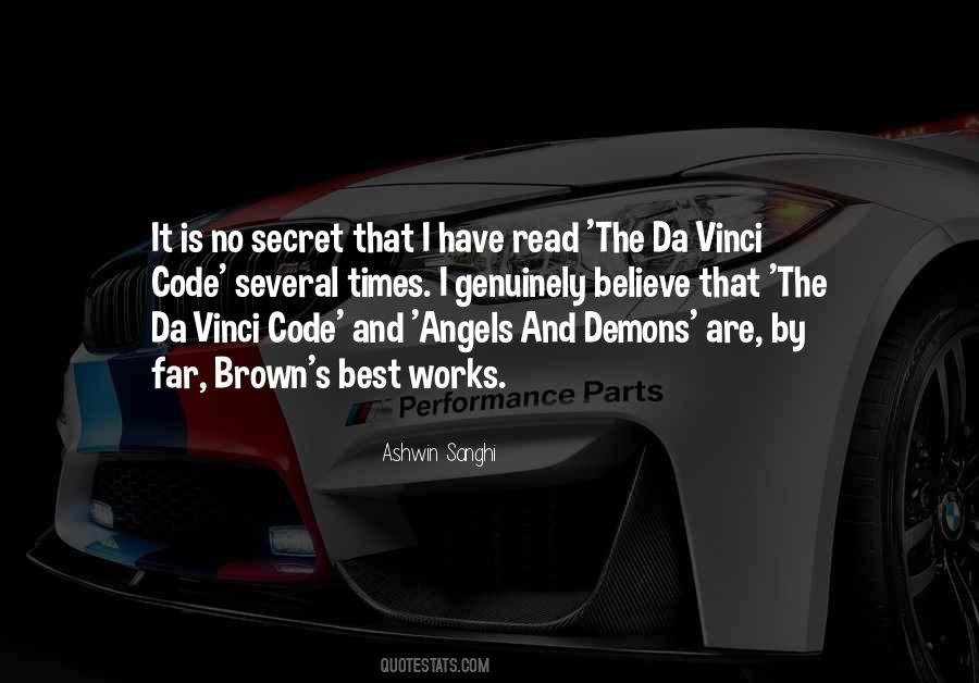 Quotes About Da Vinci Code #321485