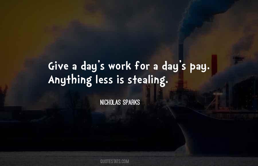Quotes About A Day's Work #183839