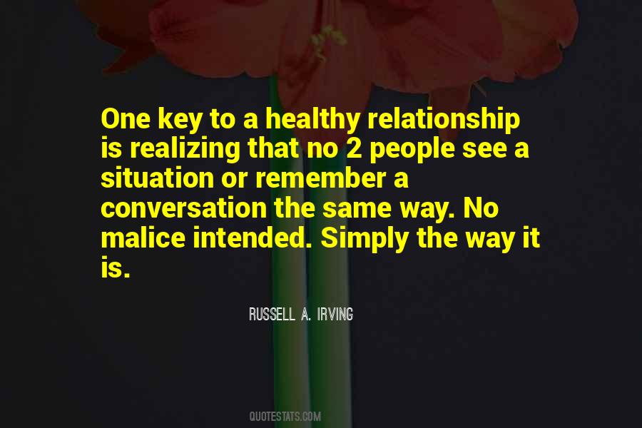 Quotes About A Healthy Relationship #683369