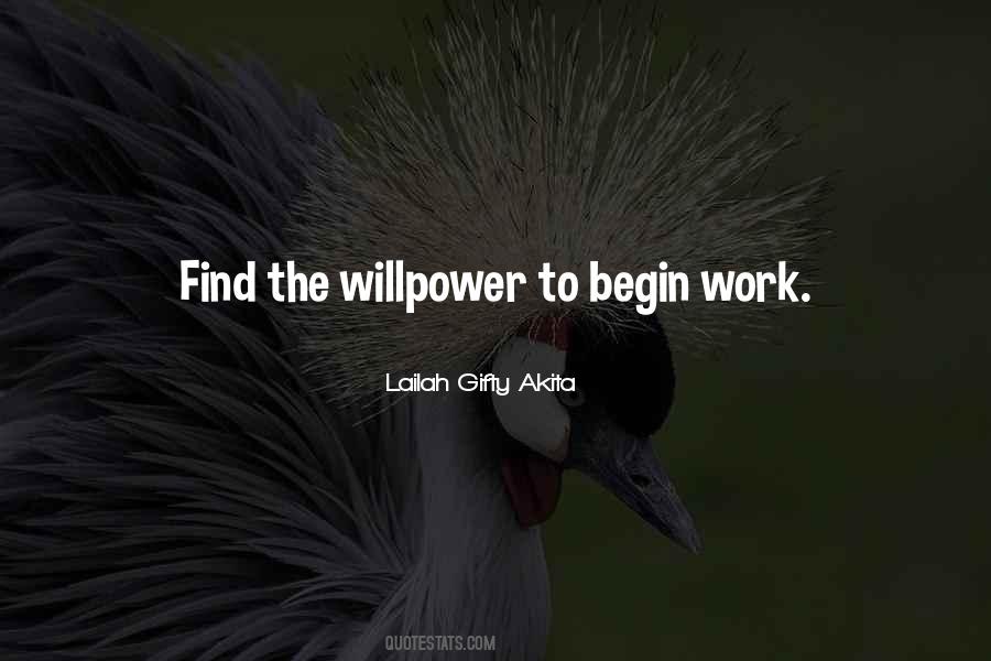 Quotes About Willpower #1878720