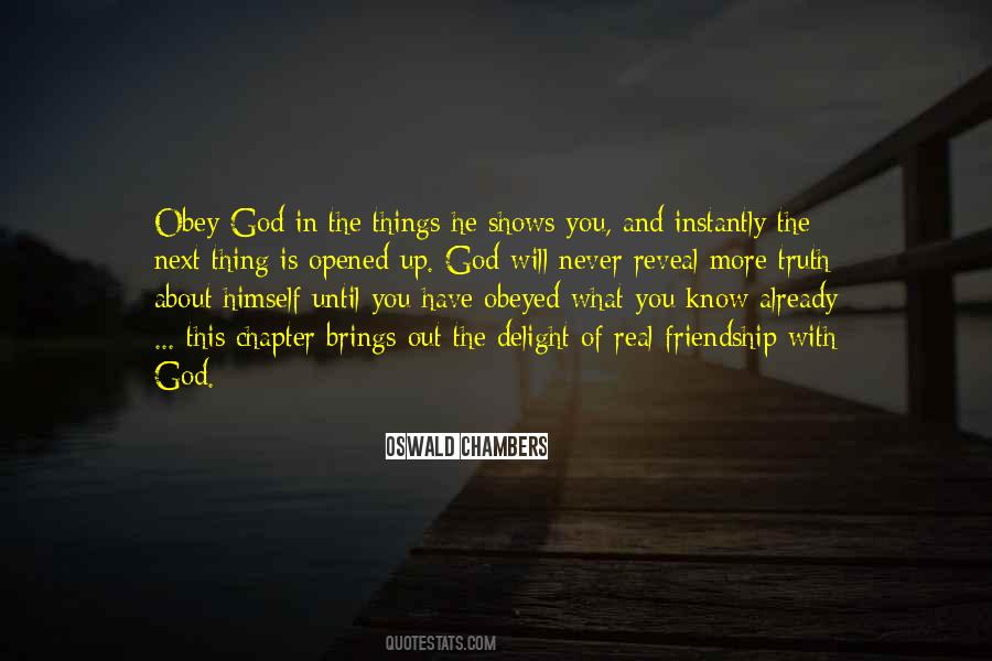 Quotes About God's Friendship #67354
