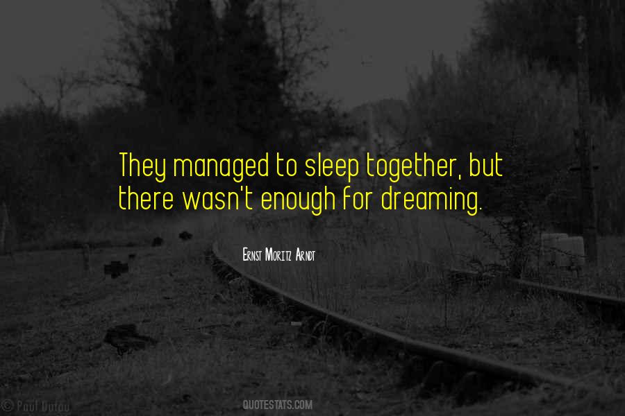 Quotes About Dreaming Sleep #1223612