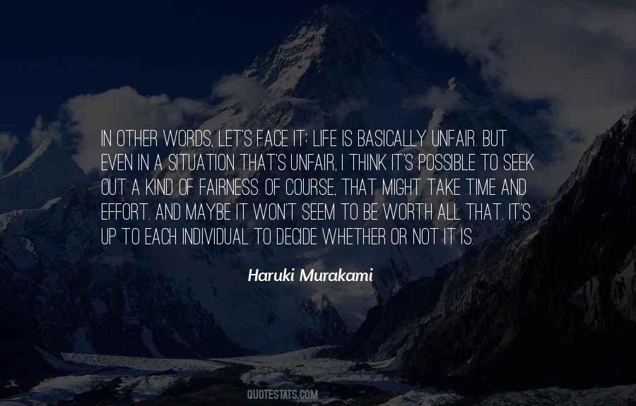 Quotes About Unfair Life #187074