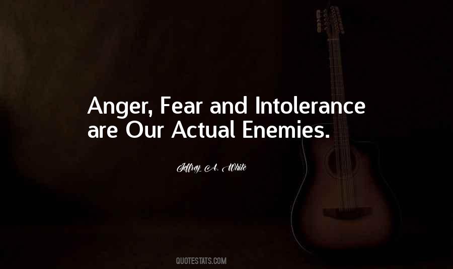 Quotes About Fear And Anger #290522