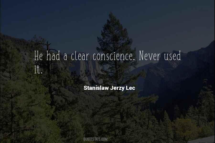 Quotes About Clear Conscience #1398875