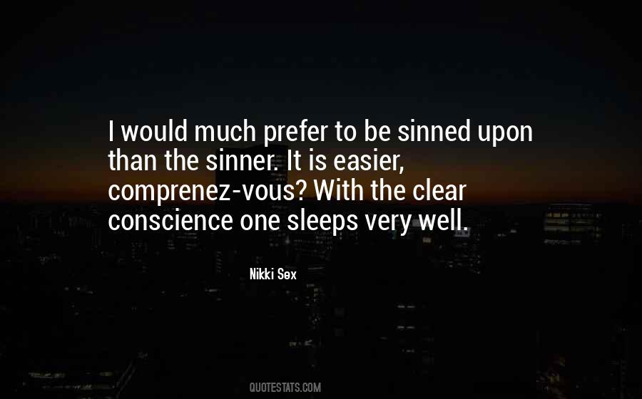 Quotes About Clear Conscience #1618293